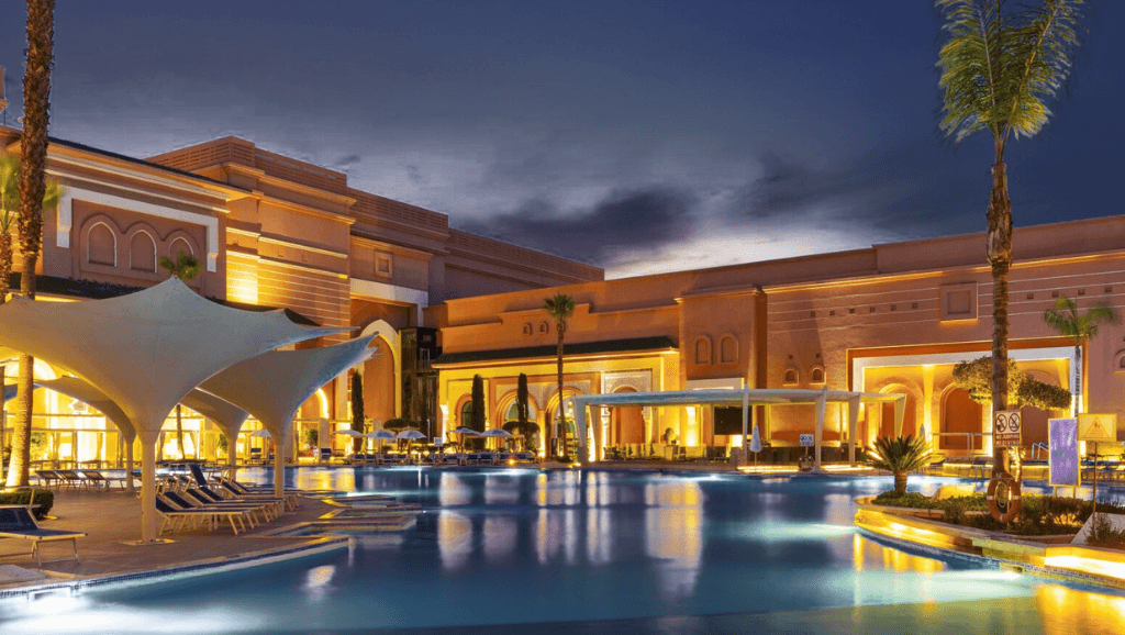 Pool and terrace at Savoy Le Grand Hotel Marrakech